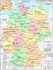 Deutschland - politische Karte 2007