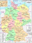 Deutschland - politische Karte 2007