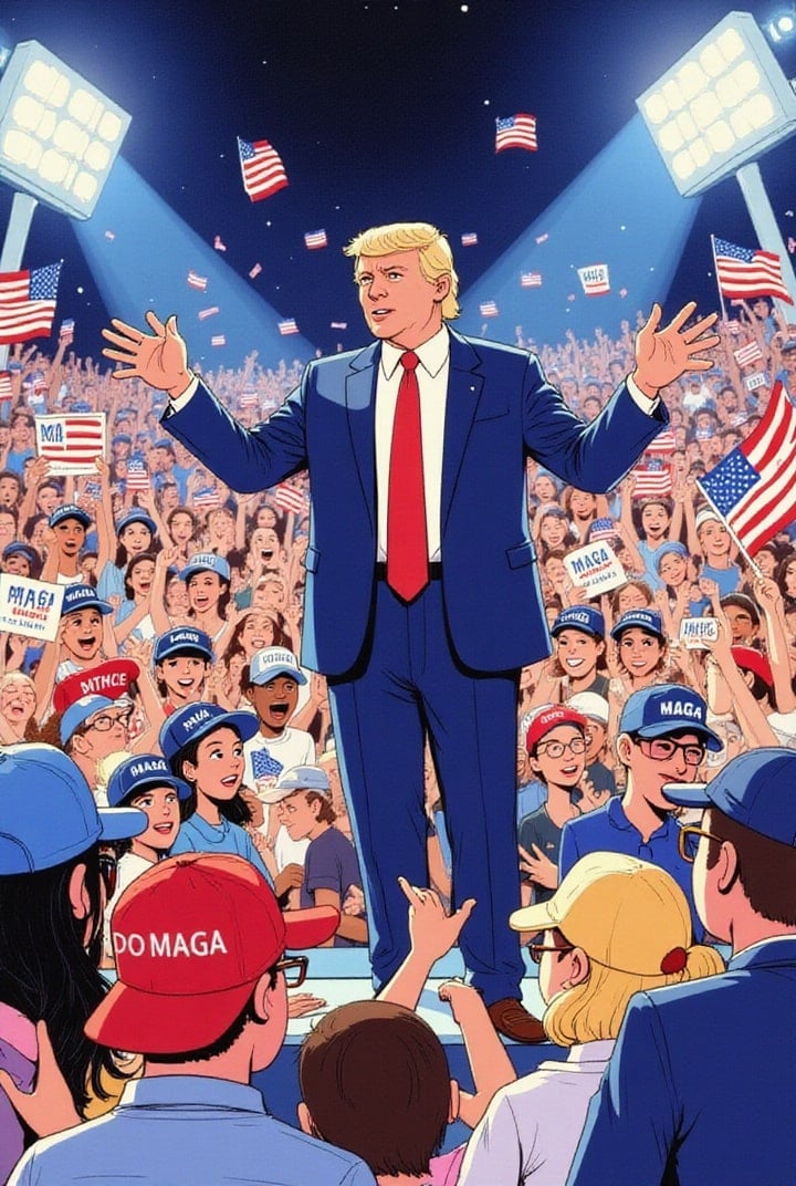 Donald Trump bei Treffen