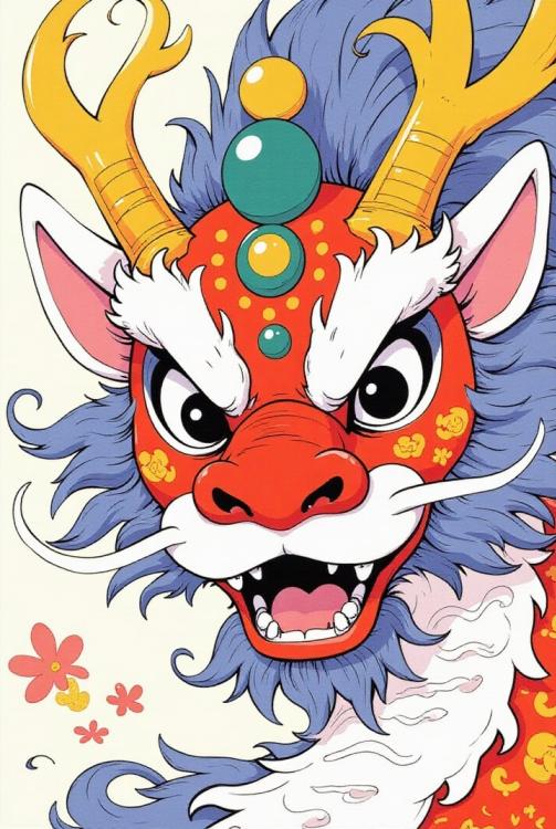 Drachenmaske aus China