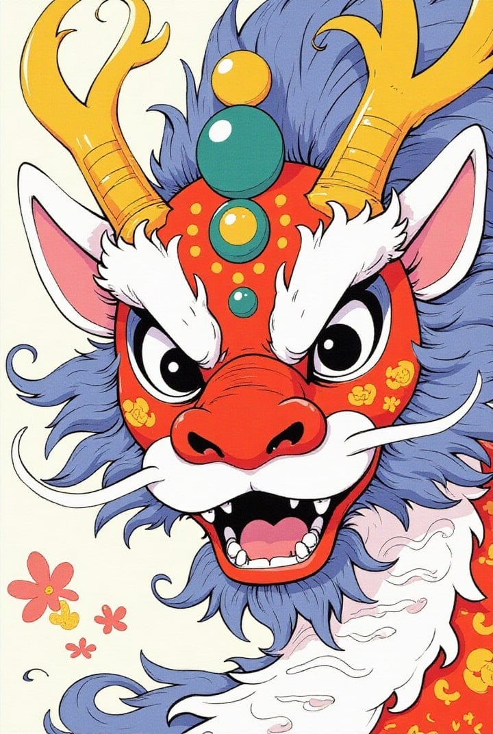 Bild Drachenmaske aus China