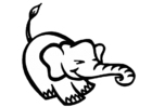 Malvorlage elefant