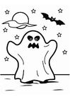 Malvorlage gespenst halloween