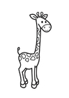 Malvorlage  Giraffe