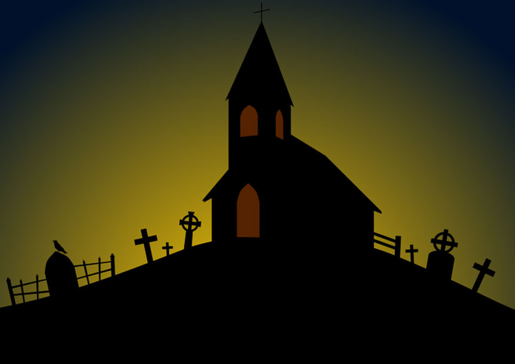 Bild Halloweenkirche