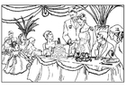 Malvorlage hochzeit