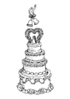 Malvorlage hochzeitstorte