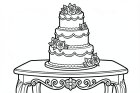 Malvorlage hochzeitstorte