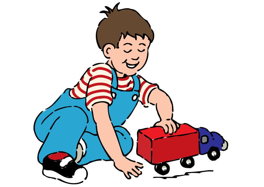 Bild Junge mit Auto