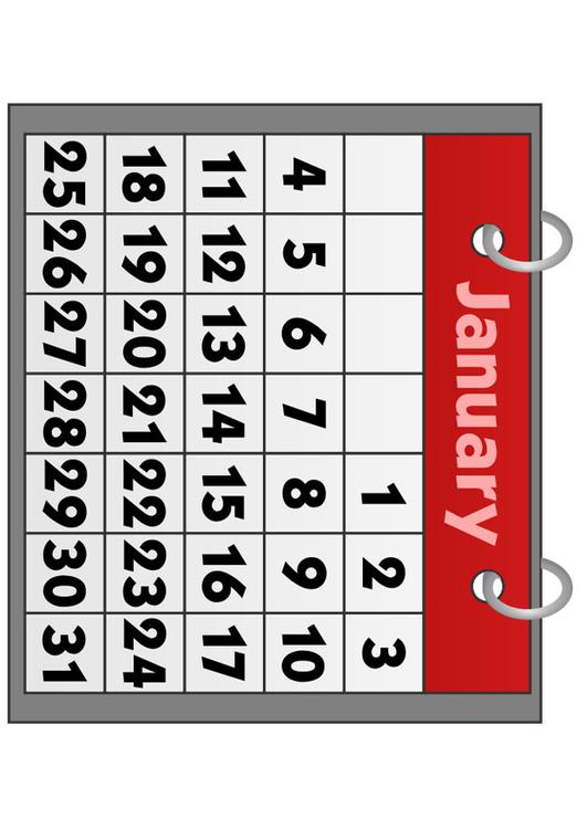 Kalender - Januar