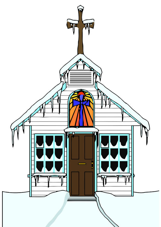 Bild Kirche im Winter Kostenlose Bilder Zum Ausdrucken