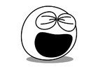 Malvorlage lachen