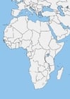 Bild leere Afrikakarte
