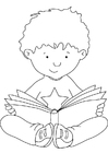 Malvorlage lesen