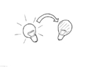 Malvorlage licht aus - energieeinsparung
