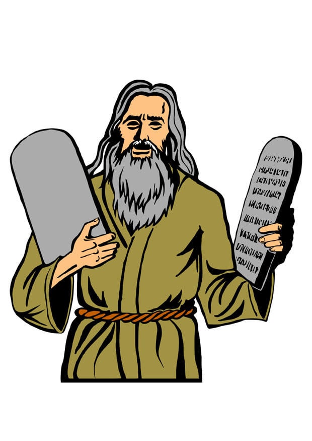 Bild Moses - die zehn Gebote