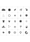 Malvorlage Ã¶kologische icons