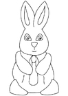 Malvorlage  Osterhase
