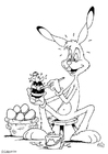 Malvorlage osterhase
