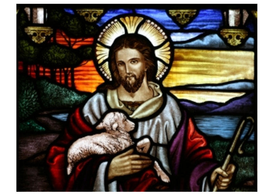 bild ostern  jesus mit dem lamm  kostenlose bilder zum