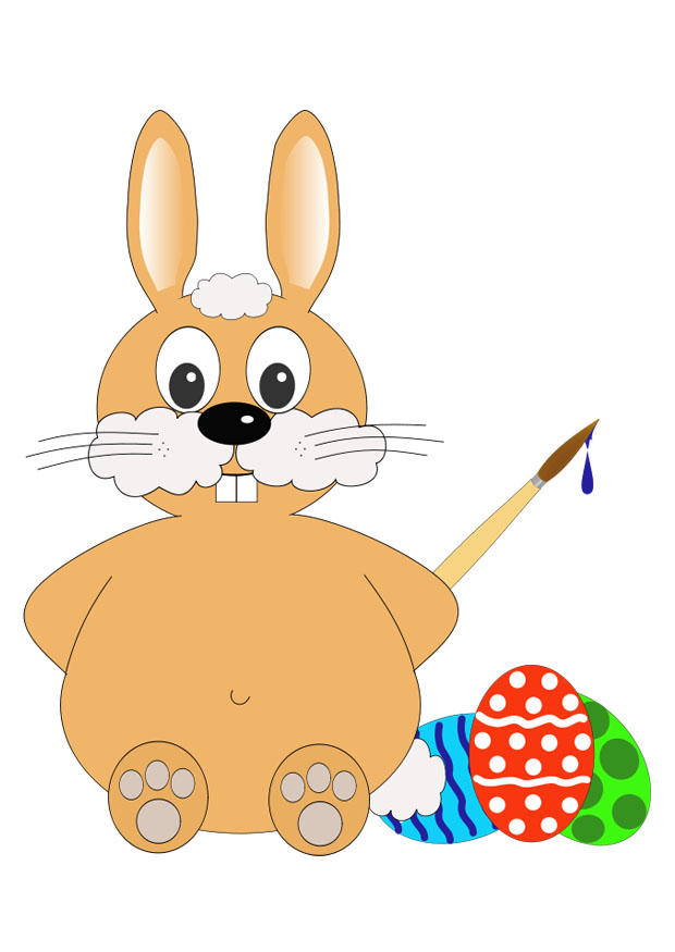 osterhase malvorlage a4