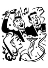 Malvorlage party