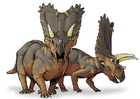 Bilder Pentaceratops Dinosaurier
