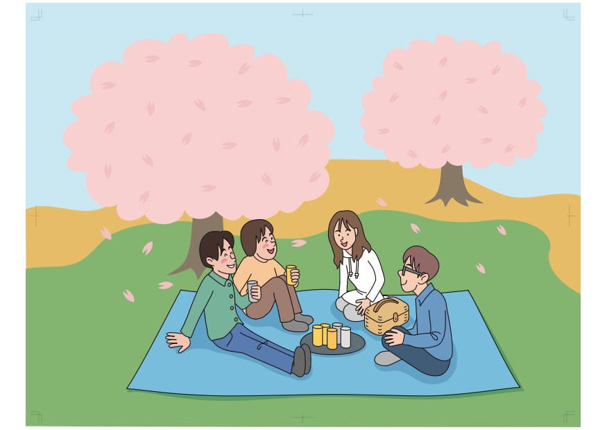 Bild picknicken