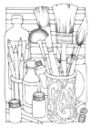 Malvorlage pinsel