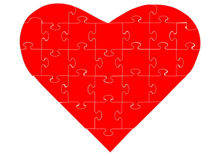 Bild Puzzle Herz
