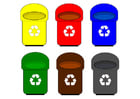 Bild Recyclingtonnen