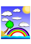 Bild Regenbogenlandschaft