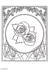 Malvorlage rosen