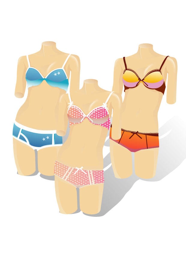 Bild Schaufensterpuppen mit Bikinis
