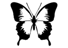 Malvorlage  Schmetterling