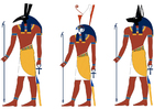 Bilder Seth, Horus und Anubis