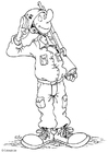 Malvorlage soldat