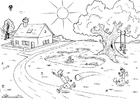 Malvorlage sommer