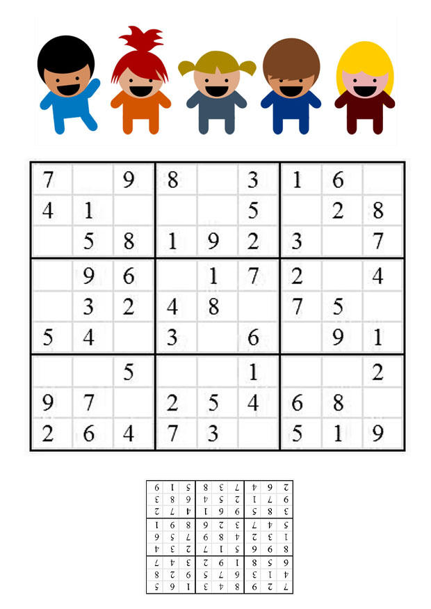 Bild Sudoku - Kinder - Kostenlose Bilder Zum Ausdrucken - Bild 21119.