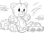 Malvorlage teddybär