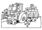 Malvorlage  Traktor