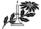 Malvorlage weihnachtskerze