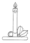 Malvorlage weihnachtskerze
