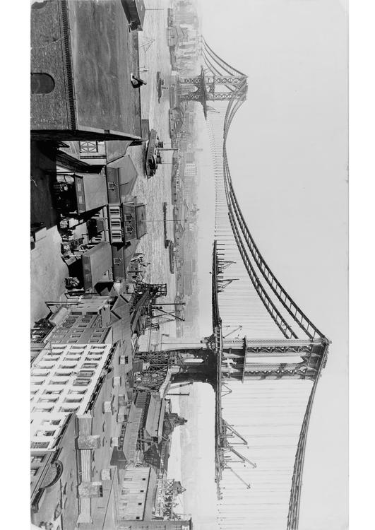 Bau der Manhattan Brigde 1909