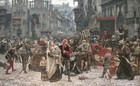 foto Brandschatzung in Visby durch Valdemar Atterdag, 1361