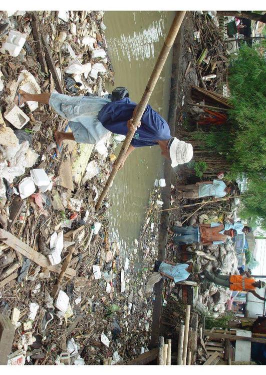 Elendsviertel in Jakarta