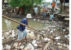 Elendsviertel in Jakarta