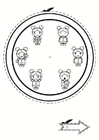 Malvorlage emotionenuhr