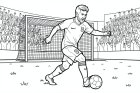 Malvorlage fuÃballer messi