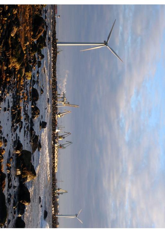 Hafen mit WindmÃ¼hlen